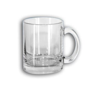 12 Mugs en verre transparent