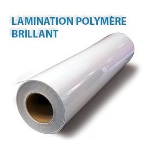 Película laminada de polímero brillante