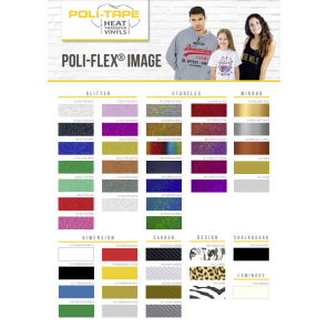Carta de colores de Poli-Flex - frontal