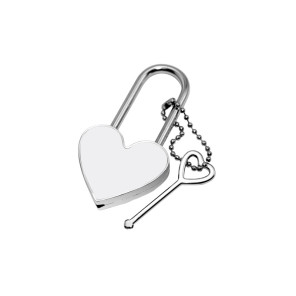 Heart padlock to personalize