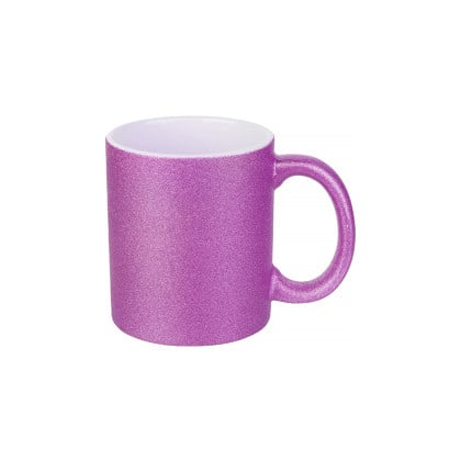 12 Mugs Glitter Violet