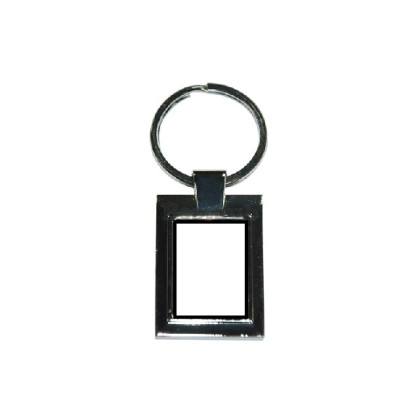 1 porte-clés rectangulaire métal 27 x 40 mm
