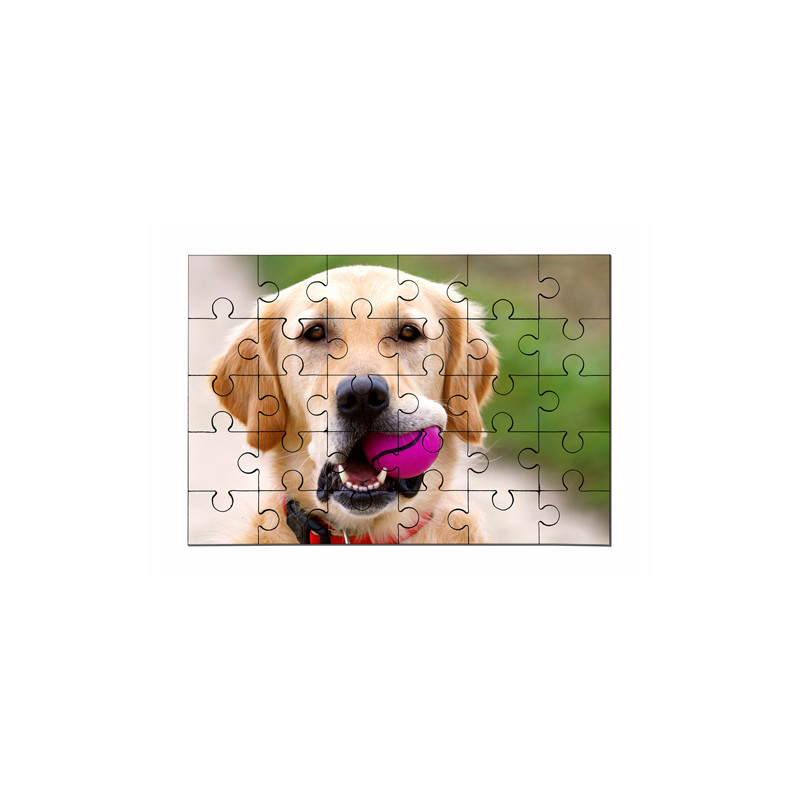 Blank wooden puzzle - 60 pieces to personalize