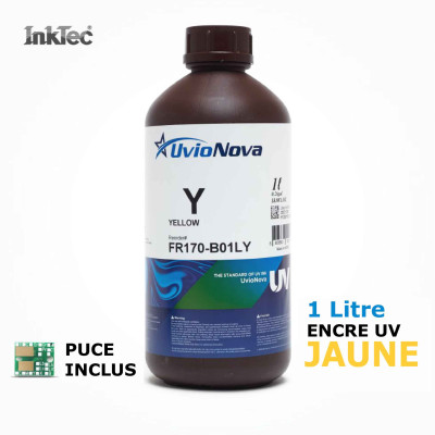 Encre Jaune UV INKTEC FR170 (compatible Mimaki LUS170) avec Puce Incluse - 1 Litre